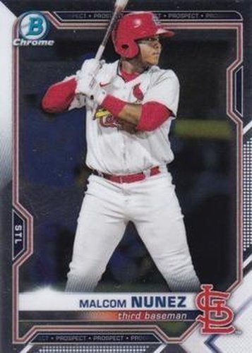 #BDC-56 - Malcom Nunez - St. Louis Cardinals - 2021 Bowman Draft - Chrome Baseball
