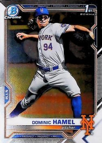 #BDC-60 - Dominic Hamel - New York Mets - 2021 Bowman Draft - Chrome Baseball