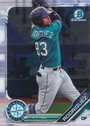 #BDC-60 Julio Rodriguez - Seattle Mariners - 2019 Bowman Draft - Chrome Baseball