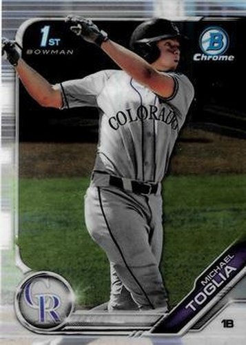 #BDC-64 Michael Toglia - Colorado Rockies - 2019 Bowman Draft - Chrome Baseball