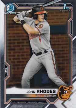 #BDC-80 - John Rhodes - Baltimore Orioles - 2021 Bowman Draft - Chrome Baseball