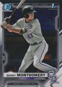 #BDC-84a - Benny Montgomery - Colorado Rockies - 2021 Bowman Draft - Chrome Baseball