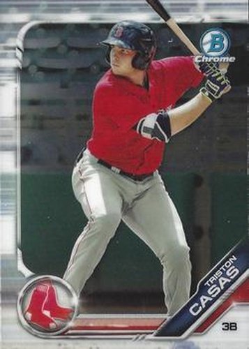 #BDC-87 Triston Casas - Boston Red Sox - 2019 Bowman Draft - Chrome Baseball