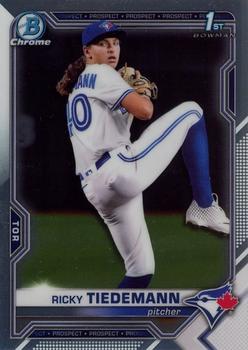 #BDC-89 - Ricky Tiedemann - Toronto Blue Jays - 2021 Bowman Draft - Chrome Baseball