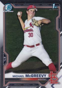 #BDC-91 - Michael McGreevy - St. Louis Cardinals - 2021 Bowman Draft - Chrome Baseball