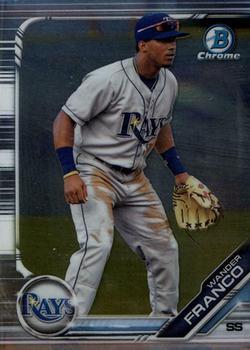 #BDC-93 Wander Franco - Tampa Bay Rays - 2019 Bowman Draft - Chrome Baseball