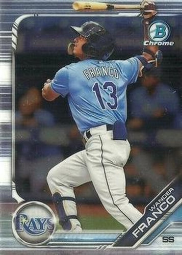 #BDC-93b Wander Franco - Tampa Bay Rays - 2019 Bowman Draft - Chrome Baseball