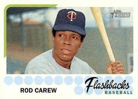 #BF-RCA Rod Carew - Minnesota Twins - 2016 Topps Heritage - Flashbacks Baseball