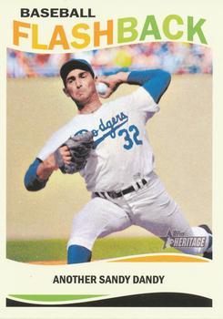 #BF-SK Sandy Koufax - Los Angeles Dodgers - 2013 Topps Heritage - Baseball Flashbacks Baseball