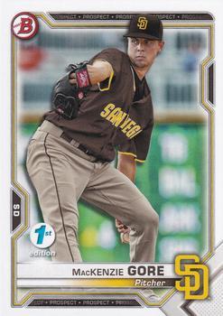 #BFE-105 MacKenzie Gore - San Diego Padres - 2021 Bowman 1st Edition Baseball