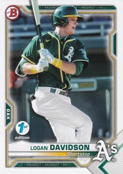 #BFE-115 Logan Davidson - Oakland Athletics - 2021 Bowman 1st Edition Baseball