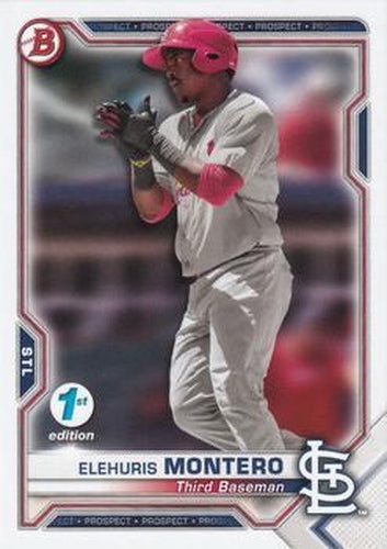 #BFE-116 Elehuris Montero - St. Louis Cardinals - 2021 Bowman 1st Edition Baseball