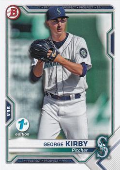 #BFE-117 George Kirby - Seattle Mariners - 2021 Bowman 1st Edition Baseball