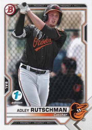 #BFE-121 Adley Rutschman - Baltimore Orioles - 2021 Bowman 1st Edition Baseball