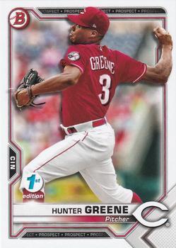 #BFE-127 Hunter Greene - Cincinnati Reds - 2021 Bowman 1st Edition Baseball