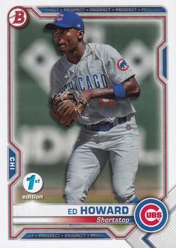 #BFE-12 Ed Howard - Chicago Cubs - 2021 Bowman 1st Edition Baseball