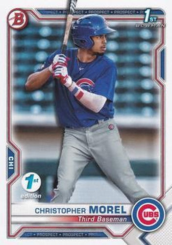 #BFE-131 Christopher Morel - Chicago Cubs - 2021 Bowman 1st Edition Baseball