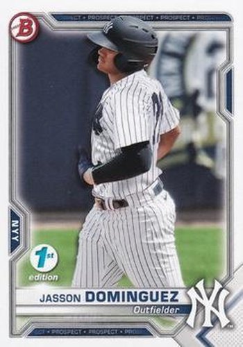 #BFE-13 Jasson Dominguez - New York Yankees - 2021 Bowman 1st Edition Baseball