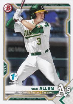 #BFE-147 Nick Allen - Oakland Athletics - 2021 Bowman 1st Edition Baseball