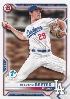 #BFE-16 Clayton Beeter - Los Angeles Dodgers - 2021 Bowman 1st Edition Baseball