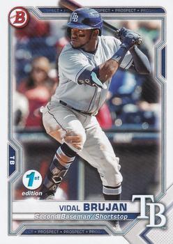 #BFE-19 Vidal Brujan - Tampa Bay Rays - 2021 Bowman 1st Edition Baseball