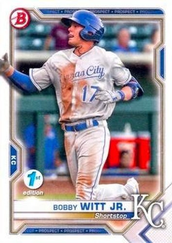 #BFE-1 Bobby Witt Jr. - Kansas City Royals - 2021 Bowman 1st Edition Baseball