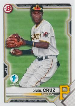 #BFE-24 Oneil Cruz - Pittsburgh Pirates - 2021 Bowman 1st Edition Baseball