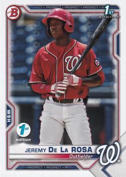 #BFE-25 Jeremy De La Rosa - Washington Nationals - 2021 Bowman 1st Edition Baseball