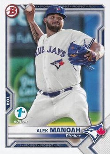 #BFE-27 Alek Manoah - Toronto Blue Jays - 2021 Bowman 1st Edition Baseball