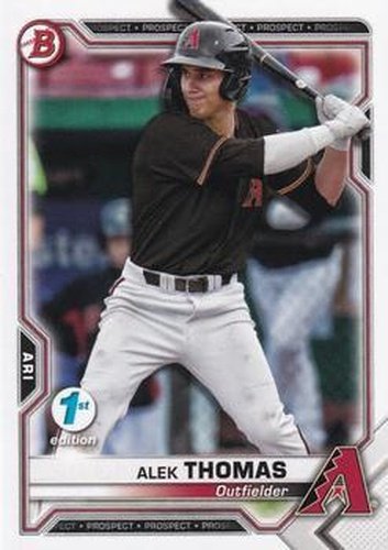 #BFE-31 Alek Thomas - Arizona Diamondbacks - 2021 Bowman 1st Edition Baseball