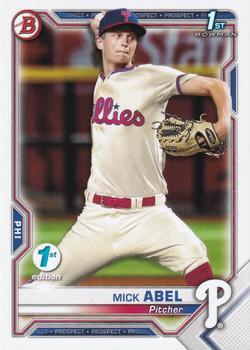 #BFE-42 Mick Abel - Philadelphia Phillies - 2021 Bowman 1st Edition Baseball