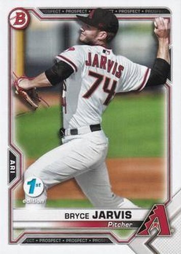 #BFE-44 Bryce Jarvis - Arizona Diamondbacks - 2021 Bowman 1st Edition Baseball