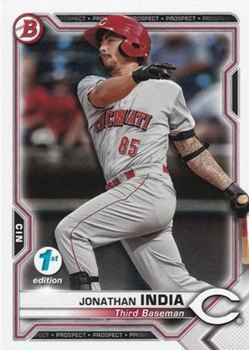 #BFE-46 Jonathan India - Cincinnati Reds - 2021 Bowman 1st Edition Baseball