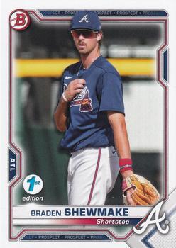 #BFE-48 Braden Shewmake - Atlanta Braves - 2021 Bowman 1st Edition Baseball