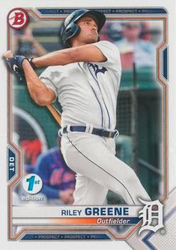 #BFE-4 Riley Greene - Detroit Tigers - 2021 Bowman 1st Edition Baseball