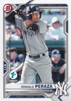 #BFE-50 Oswald Peraza - New York Yankees - 2021 Bowman 1st Edition Baseball