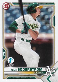 #BFE-51 Tyler Soderstrom - Oakland Athletics - 2021 Bowman 1st Edition Baseball