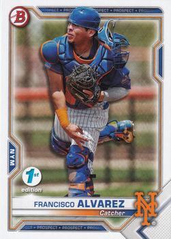 #BFE-53 Francisco Alvarez - New York Mets - 2021 Bowman 1st Edition Baseball