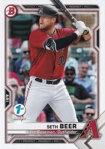 #BFE-60 Seth Beer - Arizona Diamondbacks - 2021 Bowman 1st Edition Baseball
