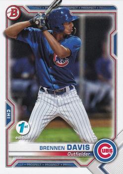 #BFE-65 Brennen Davis - Chicago Cubs - 2021 Bowman 1st Edition Baseball