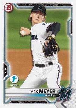 #BFE-66 Max Meyer - Miami Marlins - 2021 Bowman 1st Edition Baseball