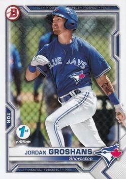 #BFE-70 Jordan Groshans - Toronto Blue Jays - 2021 Bowman 1st Edition Baseball