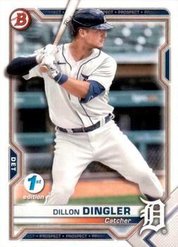 #BFE-72 Dillon Dingler - Detroit Tigers - 2021 Bowman 1st Edition Baseball