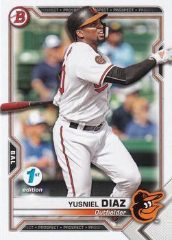#BFE-76 Yusniel Diaz - Baltimore Orioles - 2021 Bowman 1st Edition Baseball