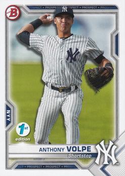 #BFE-85 Anthony Volpe - New York Yankees - 2021 Bowman 1st Edition Baseball