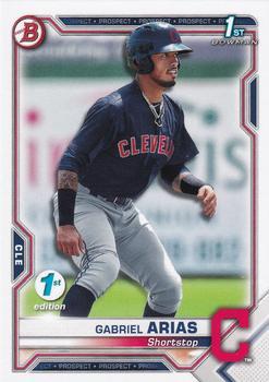 #BFE-89 Gabriel Arias - Cleveland Indians - 2021 Bowman 1st Edition Baseball