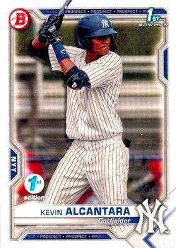 #BFE-97 Kevin Alcantara - New York Yankees - 2021 Bowman 1st Edition Baseball