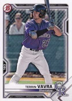 #BCP-100 Terrin Vavra - Colorado Rockies - 2021 Bowman - Chrome Prospects Baseball