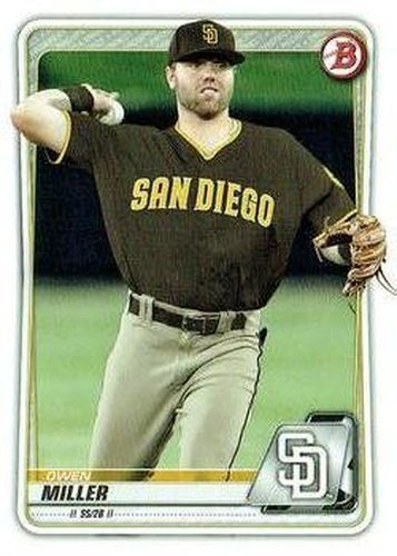 #BP-102 Owen Miller - San Diego Padres - 2020 Bowman - Prospects Baseball