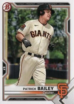 #BP-108 Patrick Bailey - San Francisco Giants - 2021 Bowman - Prospects Baseball